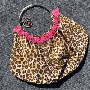 Handmade Leopard Round Bag